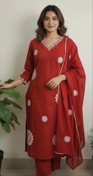 Cotton embroided Dress