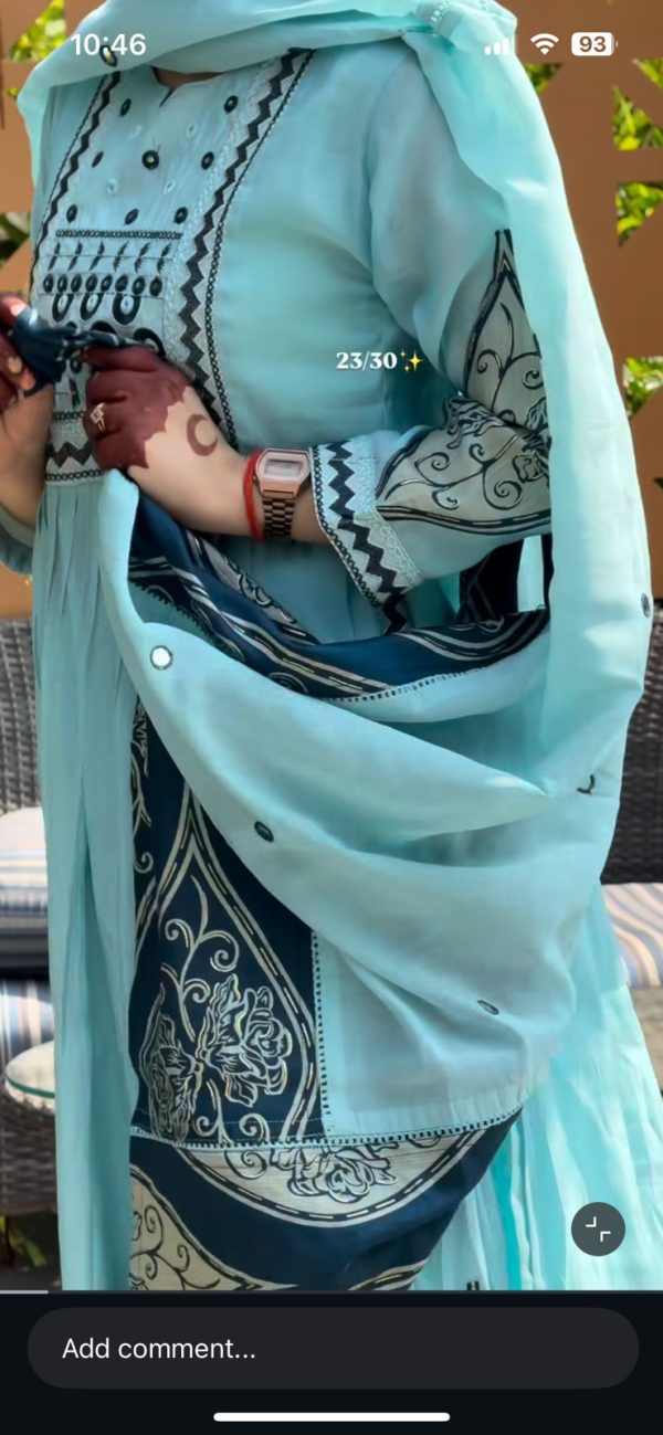 Mal Chanderi 3 psc Dress