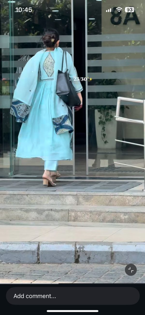 Mal Chanderi 3 psc Dress